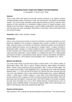 Integrating cover crops into organic orchard systems