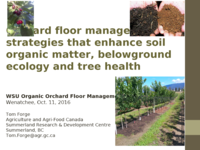 Organic Orchard Floor Management Workshop