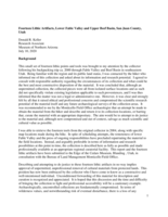 Fourteen Lithic Artifacts, Lower Fable Valley and Upper Beef Basin, San Juan County, Utah