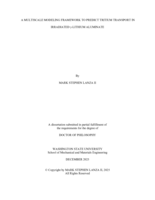 A MULTISCALE MODELING FRAMEWORK TO PREDICT TRITIUM TRANSPORT IN  IRRADIATED γ-LITHIUM ALUMINATE