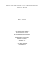 The Goal Motivation and Belief Tableau (GMBT): Development of a Novel Goal Measure