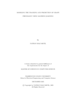 Modeling the tracking and prediction of grape phenology using machine learning