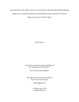 Exhumation and Structural Evolution of the Northwestern Indian Himalaya: Insights from the Tso Morari Nappe and the Tethyan Himalayan Fold-Thrust Belt
