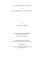 SCALABLE ALGORITHMS AND SOFTWARE FOR GENOME ASSEMBLY AND HYBRID SCAFFOLDING