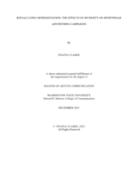 REEVALUATING REPRESENTATION: THE EFFECTS OF DIVERSITY ON SPORTSWEAR ADVERTISING CAMPAIGNS