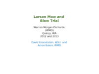 Larson Mow and Blow Trial