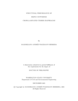 STRUCTURAL PERFORMANCE OF SIMPLY SUPPORTED CROSS-LAMINATED TIMBER DIAPHRAGMS