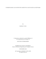 Understanding and Detecting Cross-Language Defects