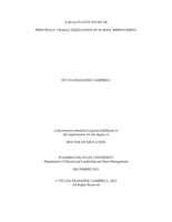 A QUALITATIVE STUDY OF PRINCIPALS’ CHARACTERIZATIONS OF SCHOOL IMPROVEMENT