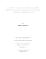RNA VARIATION AS A DRIVER OF GENOMIC FUNCTION AND COMPLEXITY: INSIGHTS FROM ALTERNATIVE POLYADENYLATION SITE USAGE AND SEXUAL DIMORPHISM IN KARAKUL SHEEP