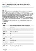 EPCC to get $3.6 million for migrant education