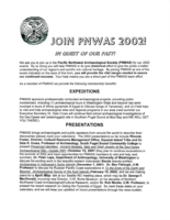 Pacific Northwest Archaeological Society (PNWAS) News Bulletins, 2002