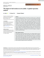 The impact of soil erosion on corn yields: A spatial regression analysis