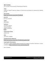 Impact of Takeoff Trajectory Design on Performance and Noise for Advanced Air Mobility Aircraft