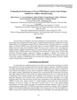 Evaluating the Performance of Novel TPMS-Based Acoustic Liner Designs Suitable for Additive Manufacturing