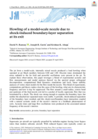 Howling of a model-scale nozzle due to shock-induced boundary-layer separation at its exit