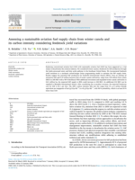Assessing a sustainable aviation fuel supply chain from winter canola and its carbon intensity considering feedstock yield variations