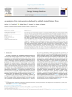 An analysis of the risk narrative disclosed by publicly traded biofuel firms