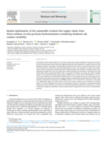 Spatial optimization of the sustainable aviation fuel supply chains from forest residues via fast pyrolysis/hydrotreatment considering feedstock ash content variability