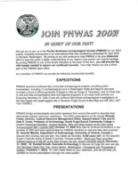 Pacific Northwest Archaeological Society (PNWAS) News Bulletins, 2003