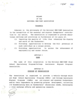 Bylaws of the National HEP/CAMP Association, 1985