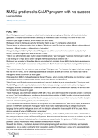 NMSU grad credits CAMP program with his success