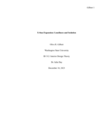 Urban Expansion: Loneliness and Isolation