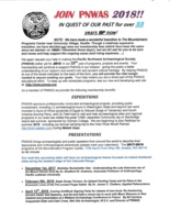 Pacific Northwest Archaeological Society (PNWAS) News Bulletins, 2018