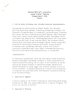 National HEP/CAMP Association Meeting Annual Directors' Meeting Minutes, March 7, 1988