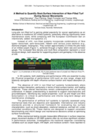 A Method to Quantify Boot-Surface Interaction of Non-Filled Turf During Soccer Movements