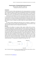 Characterization of Pickleball Ball Mechanical Behaviour