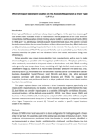 Effect of Impact Speed and Location on the Acoustic Response of a Driver Type Golf Club