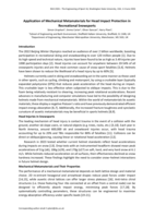 Application of mechanical metamaterials for head impact protection in recreational snowsports