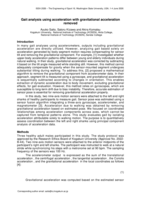 Gait analysis using acceleration with gravitational acceleration removed