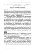 Finite Element Modeling of Pickleball Impacts Using LS-DYNA with Experimental Validation
