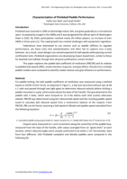 Characterization of Pickleball Paddle Performance