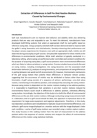Extraction of Differences in Golf Pre-Shot Routine Motions Caused by Environmental Changes