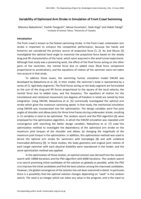 Variability of Optimized Arm Stroke in Simulation of Front Crawl Swimming