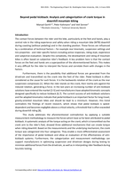 Beyond pedal kickback: Analysis and categorization of crank torque in downhill mountain biking