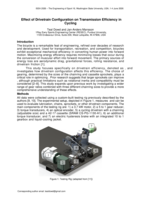 Effect of Drivetrain Configuration on Transmission Efficiency in Cycling