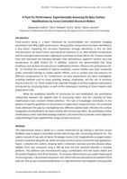 A Push for Performance: Experimentally Assessing Ski Base Surface Modifications by Force Controlled Structure Rollers