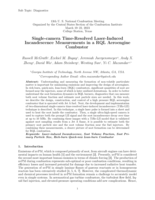 Single-camera Time-Resolved Laser-Induced Incandescence Measurements in a RQL Aeroengine Combustor