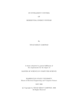 ON INTELLIGENT CONTROL OF RESIDENTIAL ENERGY SYSTEMS