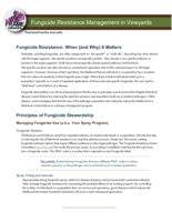Fungicide Resistance Management in Vineyards