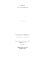 FAMILY LINE: REMNANTS AND RESIDUE