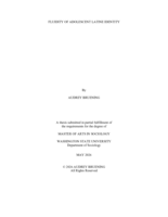 FLUIDITY OF ADOLESCENT LATINE IDENTITY