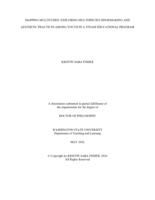 MAPPING MULTITUDES: EXPLORING MULTISPECIES SENSEMAKING AND AESTHETIC PRACTICES AMONG YOUTH IN A STEAM EDUCATIONAL PROGRAM