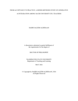 FROM ACCEPTANCE TO PRACTICE: A MIXED-METHODS STUDY OF GENERATIVE AI INTEGRATION AMONG SAUDI UNIVERSITY EFL TEACHERS
