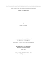 FUNCTIONAL NETWORKS THAT UNDERLIE EMOTION PROCESSING, DEPRESSION, AND ANXIETY: AN EEG APPLICATION OF CONNECTOME PREDICTIVE MODELING
