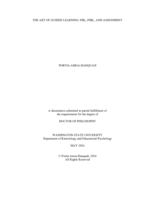 THE ART OF GUIDED LEARNING: PBL, PJBL, AND ASSESSMENT